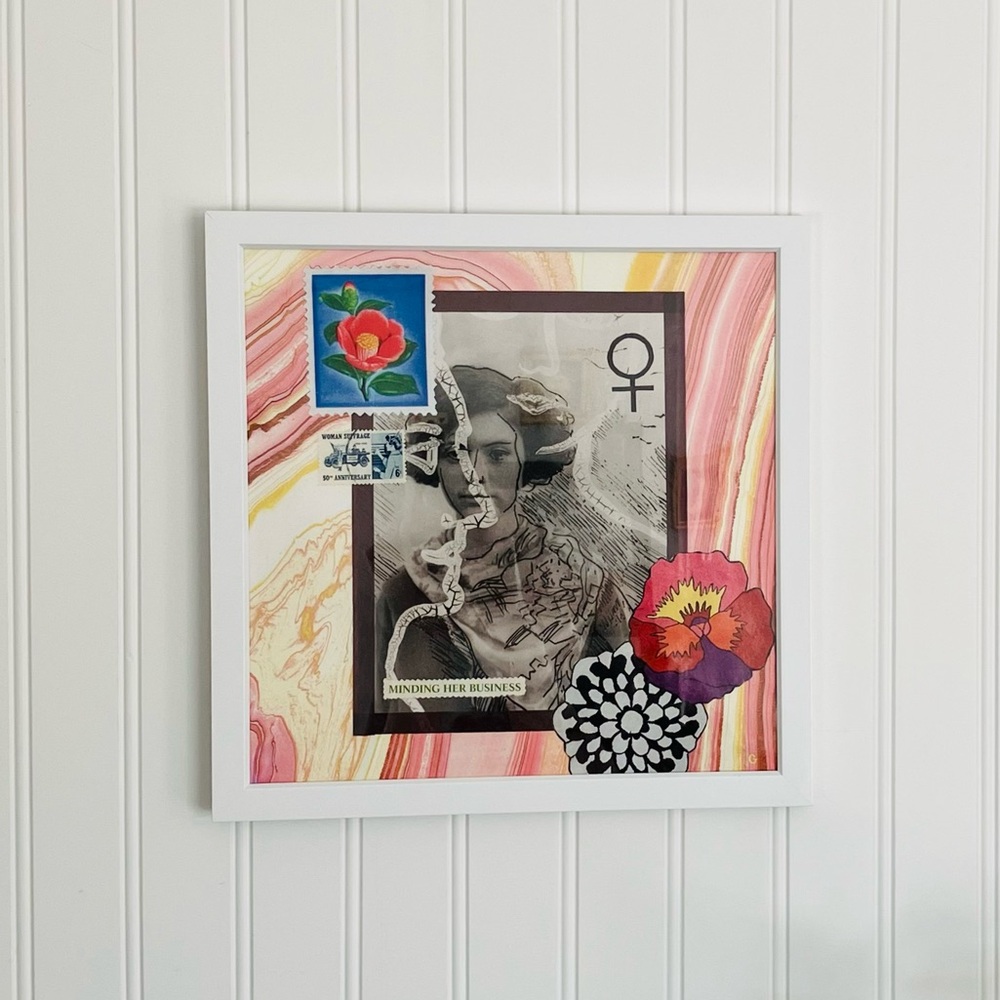 HANDMADE Original Mixed Media Collage Art